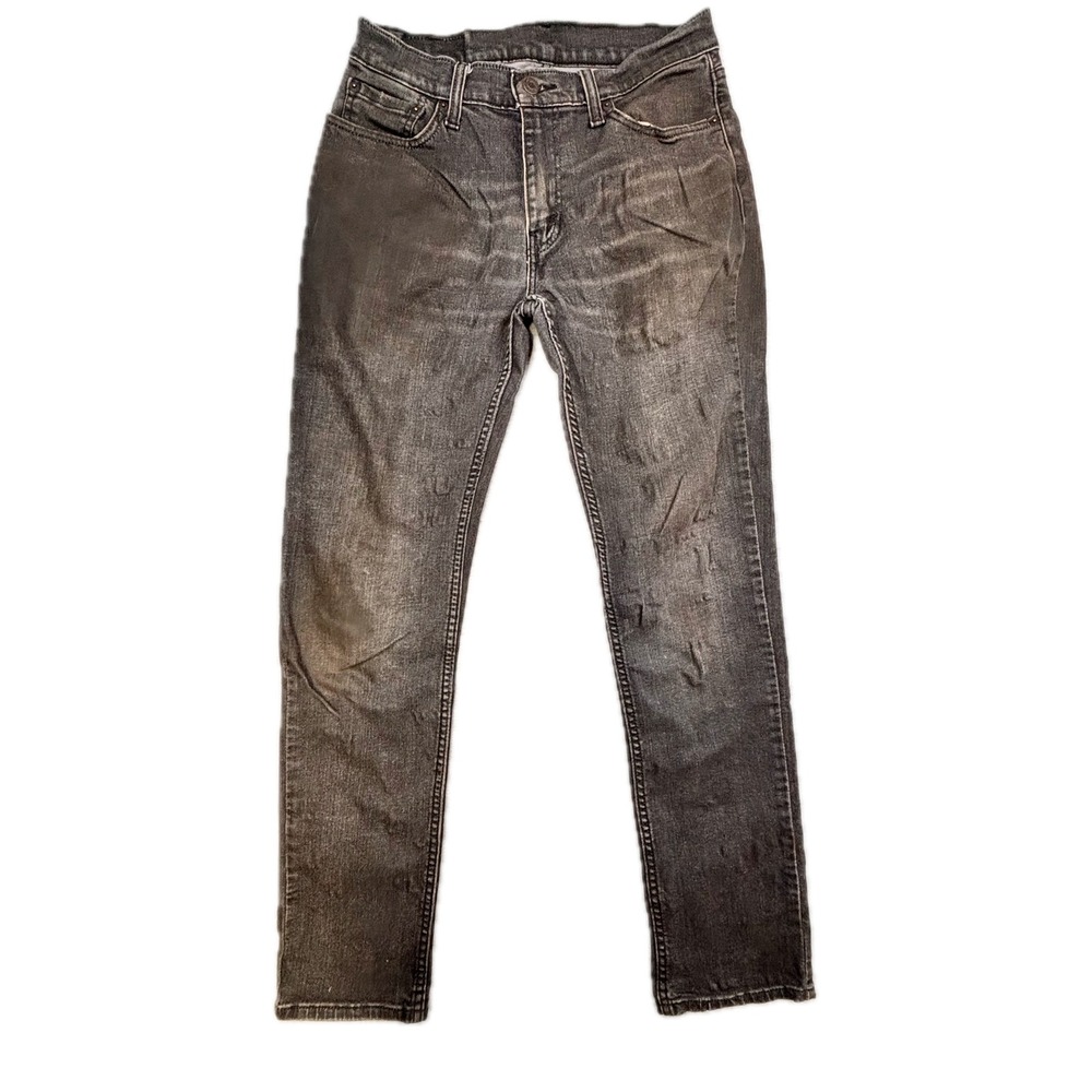 Levis 511 Slim Fit Jeans Mens 30x32 Faded Black Dark Grey 32402008 Denim